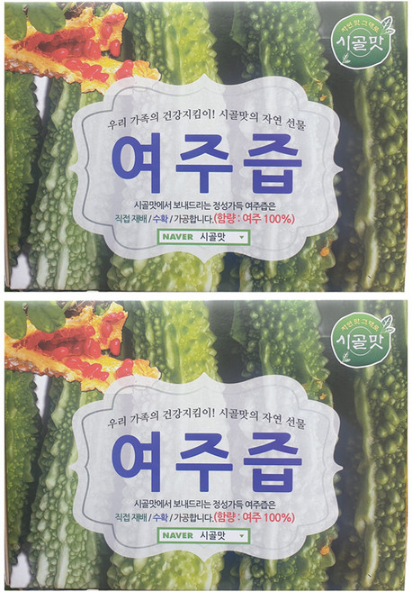 시골맛 여주즙, 5.4L, 2개