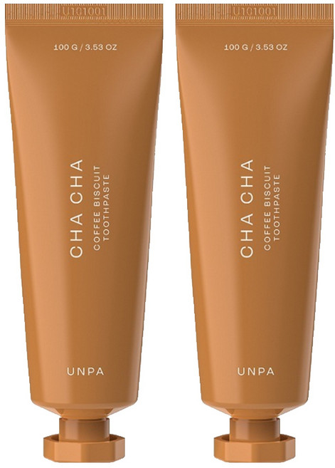 언파 차차 치약 커피 비스킷향, 100g, 2개