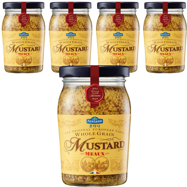 Fontana 全穀芥末籽醬, 200g, 5個