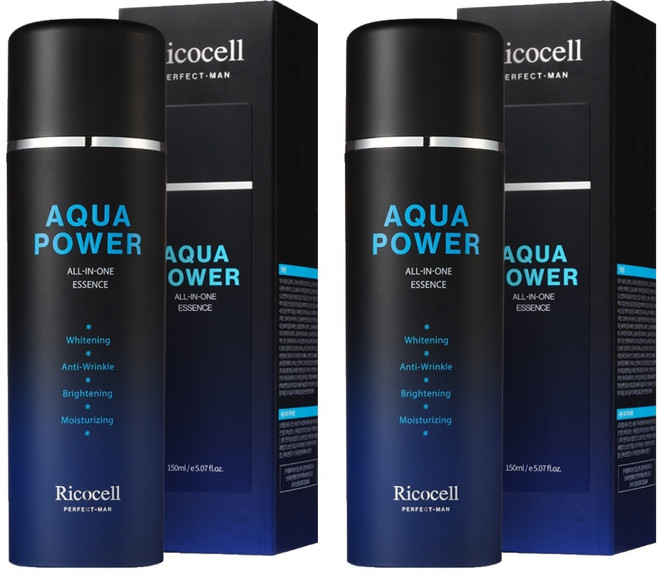 리코셀 퍼펙트맨 아쿠아파워 올인원 에센스, 150ml, 2개