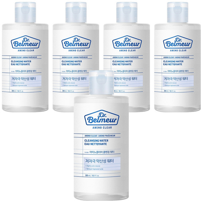 닥터벨머 아미노클리어 클렌징 워터, 5개, 300ml