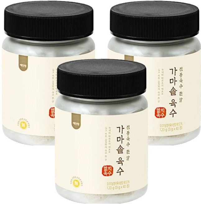 예찬원 가마솥 멸치육수, 120g, 3개