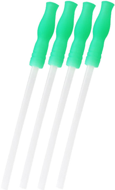 아가프라 실리콘 매직 빨대 리필, 그린, 2세트