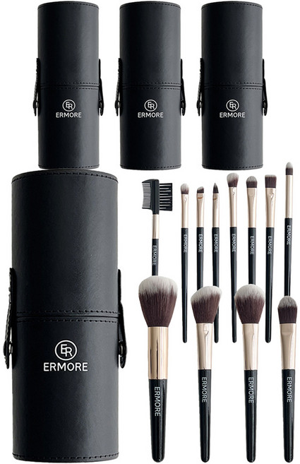 에르모어 메이크업 브러쉬 12종 세트, 혼합색상, 4개
