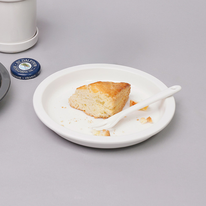 보울보울 국산 노르딕볼볼 디저트 플레이트 19cm, 1개, 단품, 밀크화이트