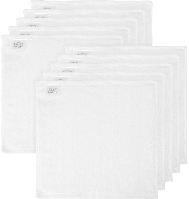 하비티 편리한 위생 핸드타월 30g 30수 30x30cm, 화이트, 10개
