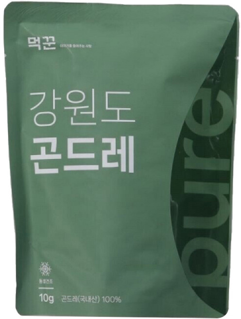 먹꾼 바로먹는 동결건조 강원도 곤드레, 1개, 10g
