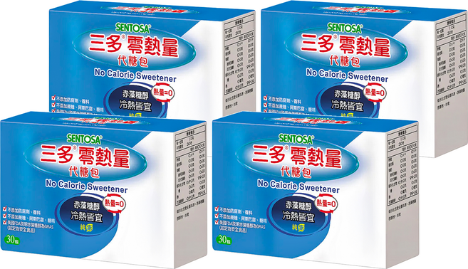 SENTOSA 三多 零熱量代糖包 30包, 30g, 4盒