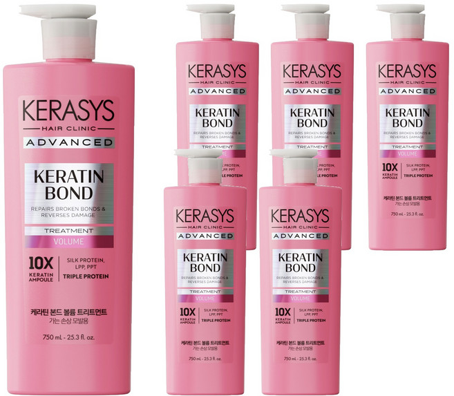 케라시스 어드밴스드 케라틴 본드 볼륨 트리트먼트, 6개, 750ml