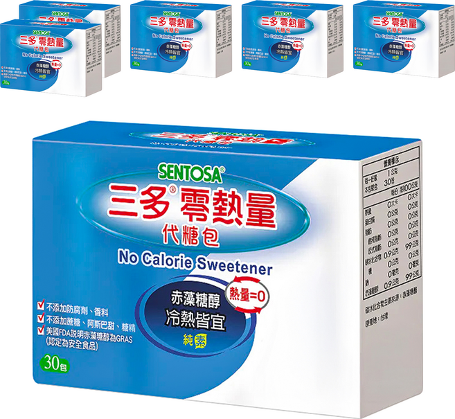 SENTOSA 三多 零熱量代糖包 30包, 30g, 6盒