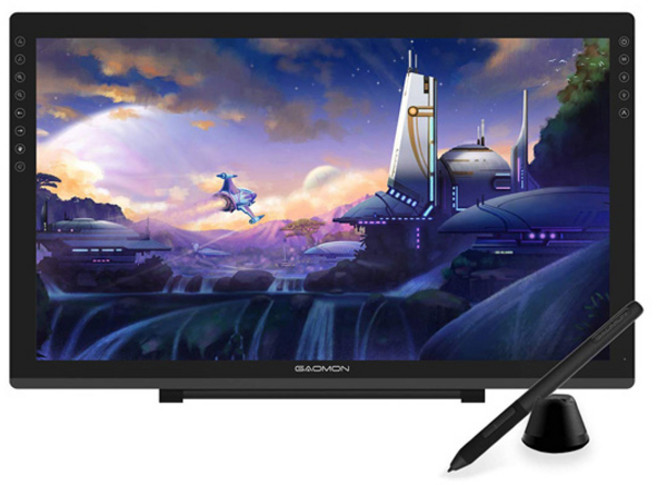 가오몬 드로잉 액정 타블렛, 상세페이지 참조, 검정