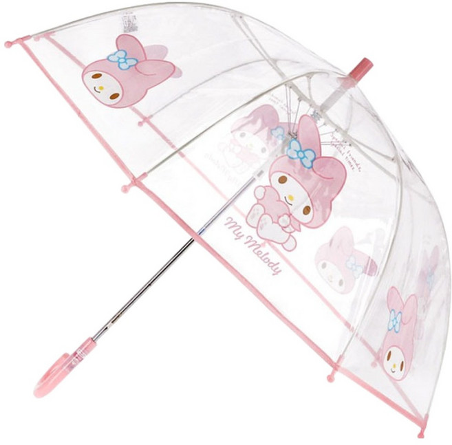 아동용 마이 멜로디 POE 53 돔형 어라운드 장우산