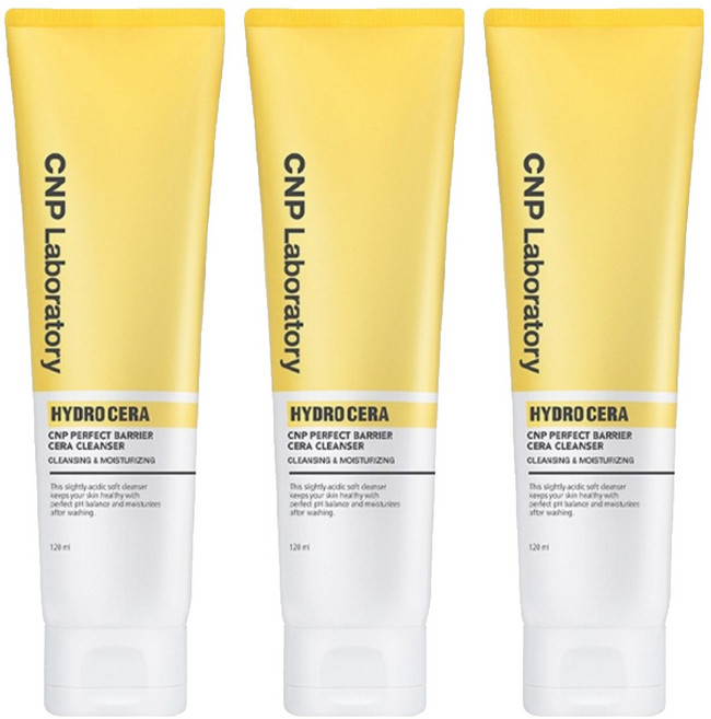 씨앤피 하이드로 세라 퍼펙트 베리어 폼 클렌저, 120ml, 3개