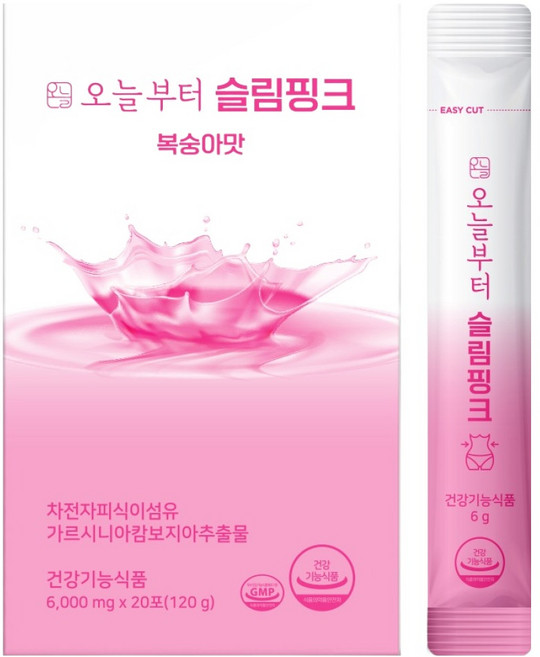 오늘부터 슬림핑크 복숭아맛, 120g, 1개
