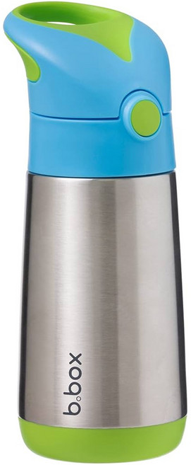 b.box 不鏽鋼直飲保冷杯 無吸管 500ml 304不鏽鋼 適用年齡：3歲以上, 海洋藍, 1個