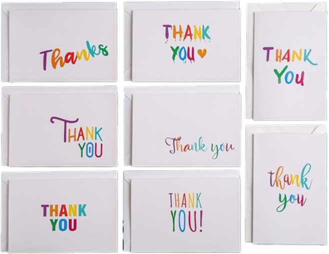 타이탄 생일 기념일 감사 카드 8종 세트, 혼합색상, 1세트