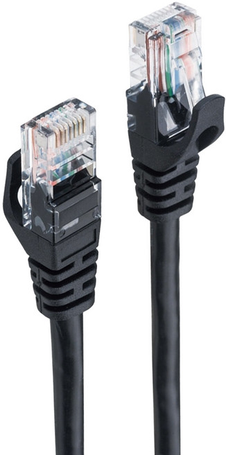 RASTO REC4 超高速 Cat6 傳輸網路線, 2m, 黑色, 1包