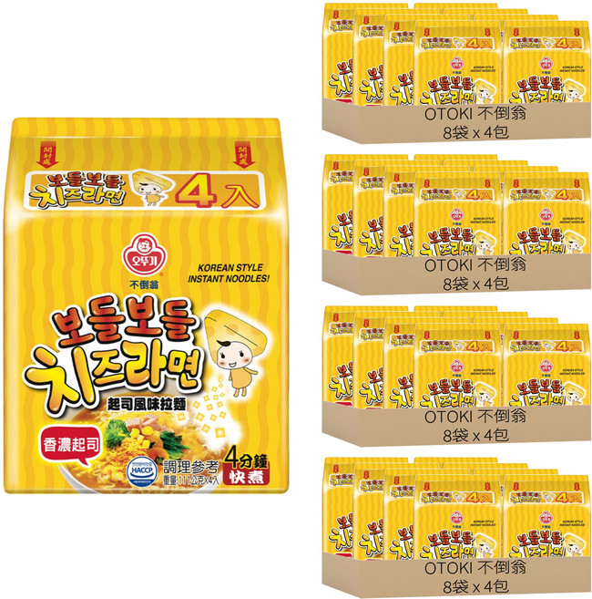 OTOKI 不倒翁 起司風味拉麵 111g, 128包