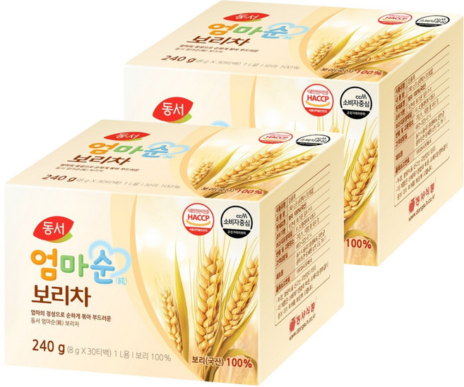 동서 엄마 순보리차, 8g, 30개입, 2개