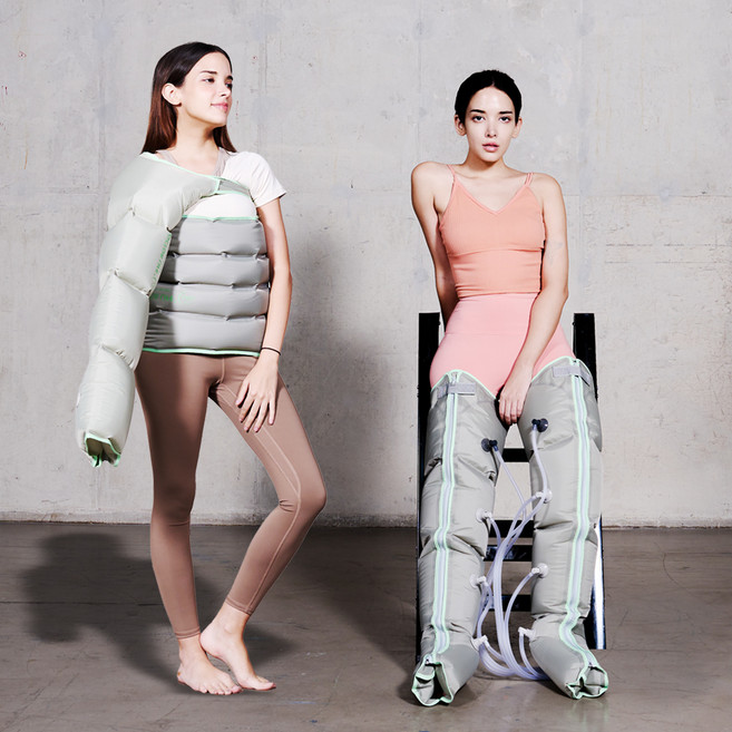 닥터라이프 공기압 혈액순환 마사지기 안마기 풀세트, V7, 화이트