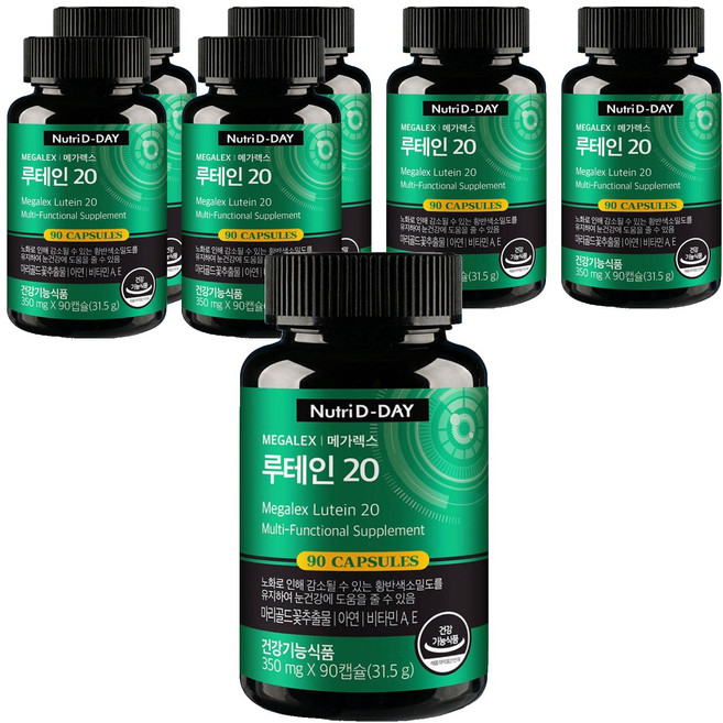 Nutri D-DAY Mega Rex 葉黃素 20, 90錠, 7個