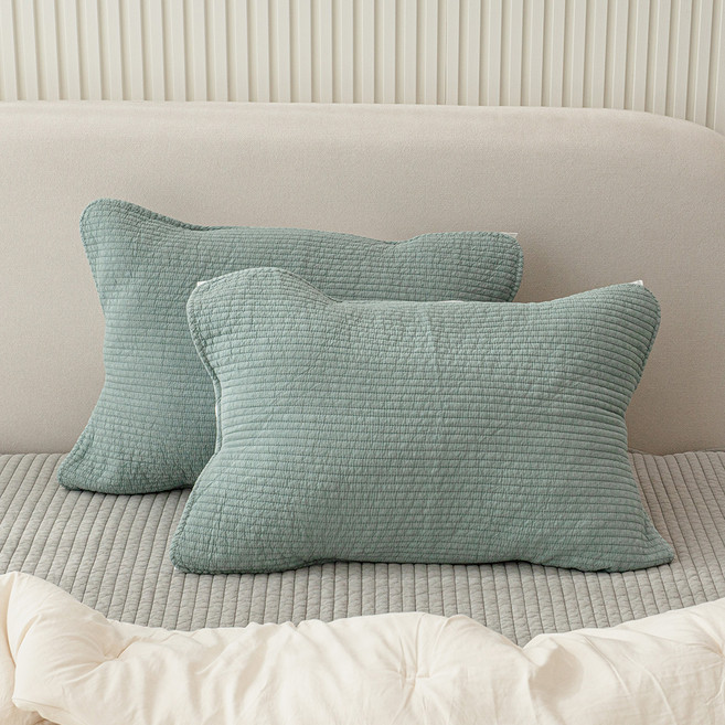 마더스홈 매일 빨아쓰는 피그먼트 순면 베개커버 밴드형