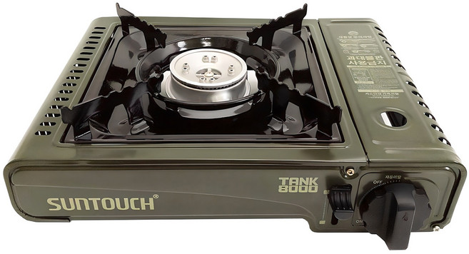 썬터치 탱크 8000 가스레인지, 카키, 1개