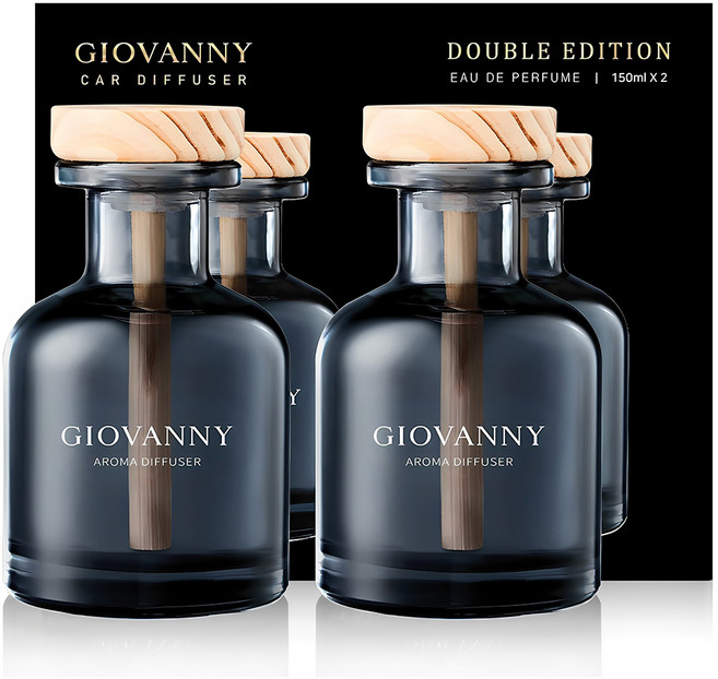 GIOVANNY 차량용 방향제 150ml, 아쿠아샤워, 2개