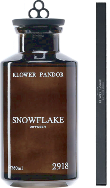 KLOWER PANDOR 擴香瓶 + 擴香棒 2961心動時刻, 1個, 250ml, 黑棕色