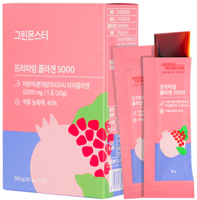 그린몬스터 프리미엄 콜라겐5000, 1개, 300g