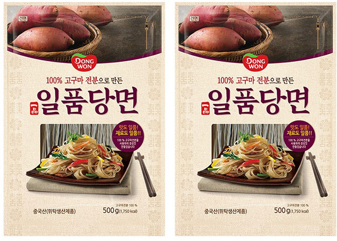 동원 일품당면, 500g, 2개