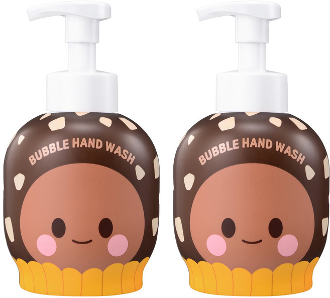 샤워메이트 브레드이발소 버블 핸드워시 초코향, 500ml, 2개