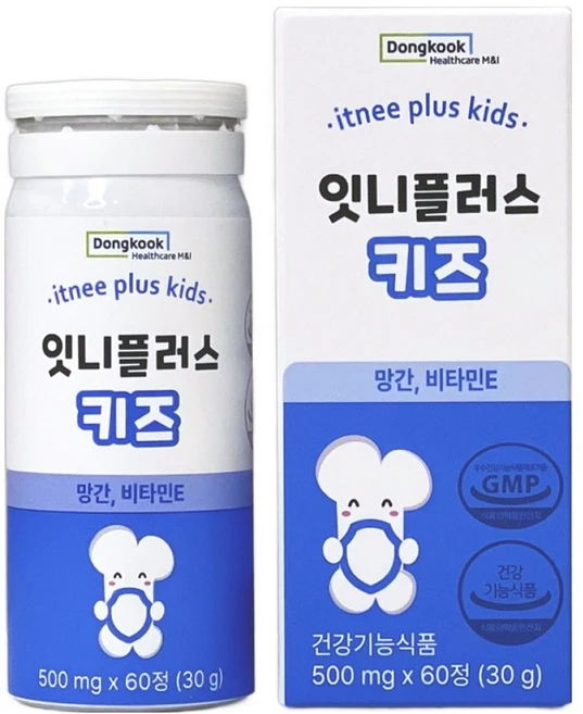 동국헬스케어홀딩스 잇니플러스 망간 비타민E 30g, 60정, 1개 - 쿠팡