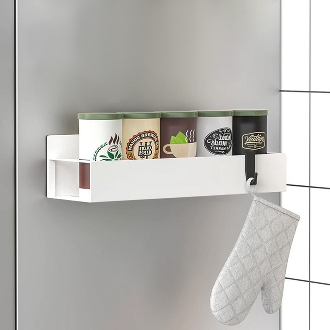 마메 다용도 냉장고 자석 선반, 화이트, 1개