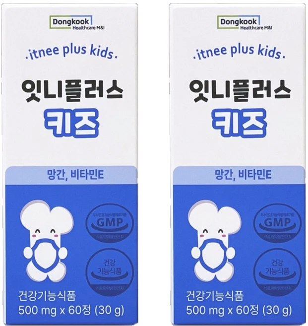 동국헬스케어홀딩스 잇니플러스 망간 비타민E 30g, 60정, 2개 - 쿠팡