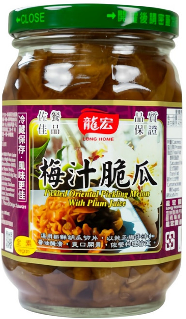 龍宏 梅汁脆瓜, 410g, 1罐