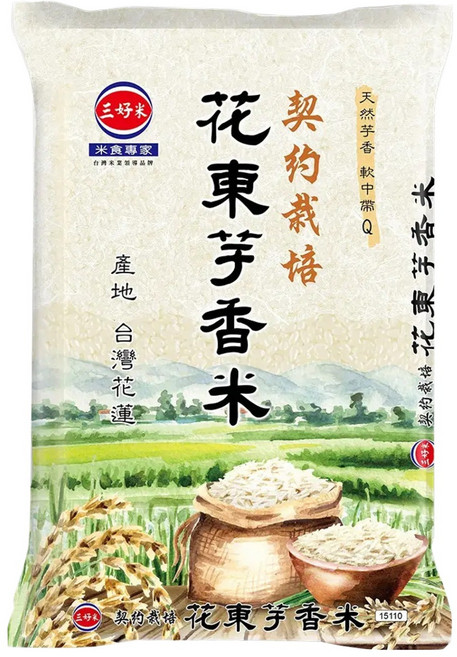 三好米 花東芋香米, 1.8kg, 1袋, CNS二等