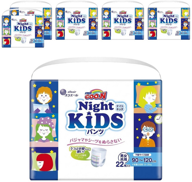 GOO.N 大王 YA晚褲/尿布 13~25kg, KIDS, 132片