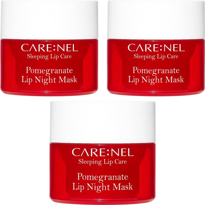 CARE NEL 晚安唇膜旅行 紅石榴 5g 3個, 1盒