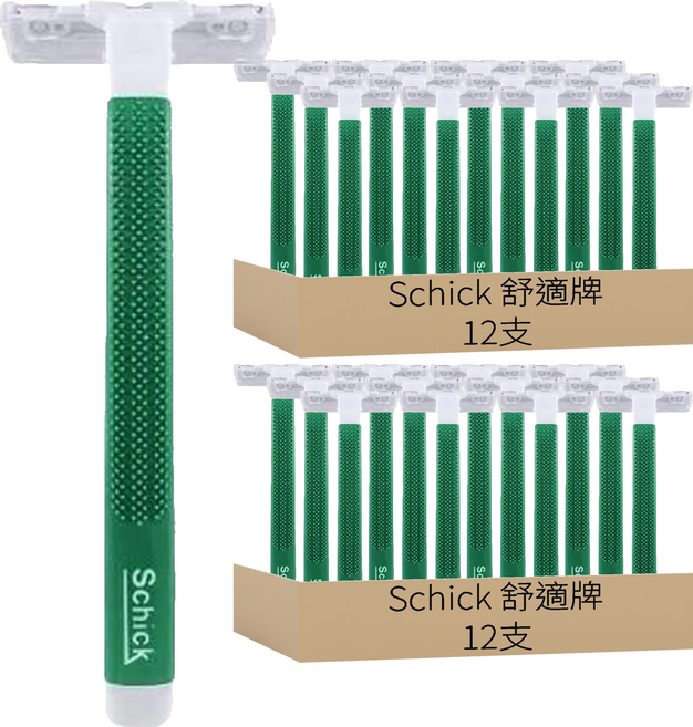 Schick 舒適牌 輕便刀, 12支, 2包