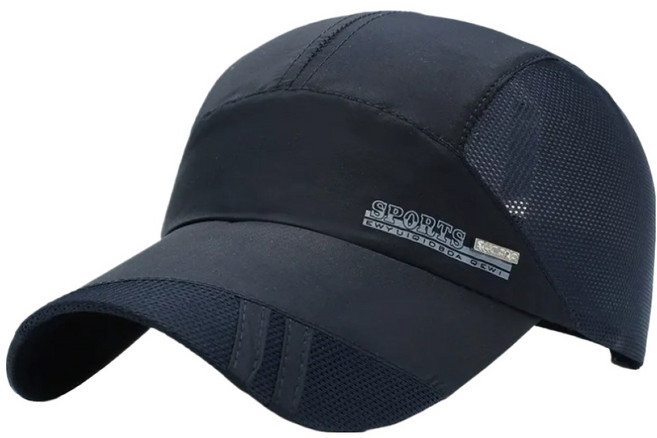 그리뉴얼 여름 스포츠 메쉬 마라톤 러닝모자, 네이비, 1개