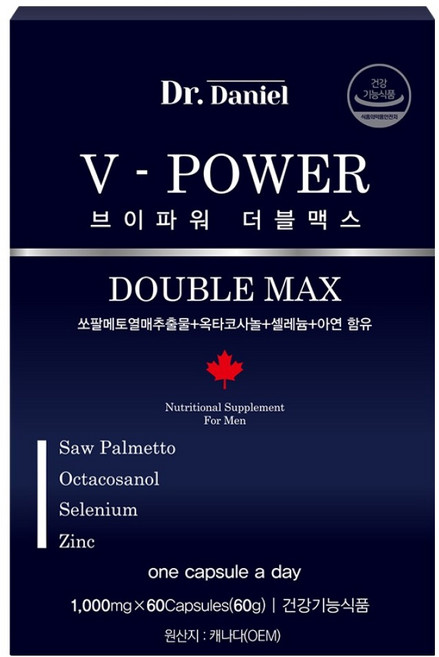 아이비알닥터다니엘 브이파워 더블맥스, 60정, 60g, 1개