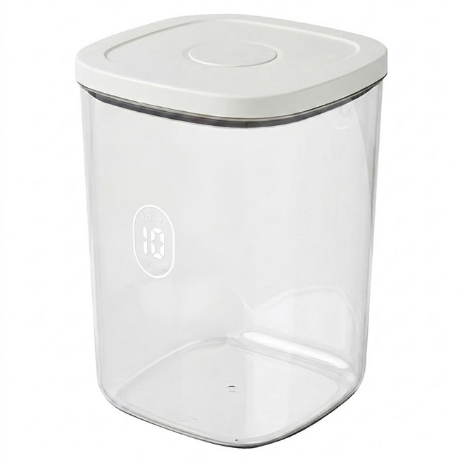 寵物密封儲糧桶, 透明, 10L, 1個