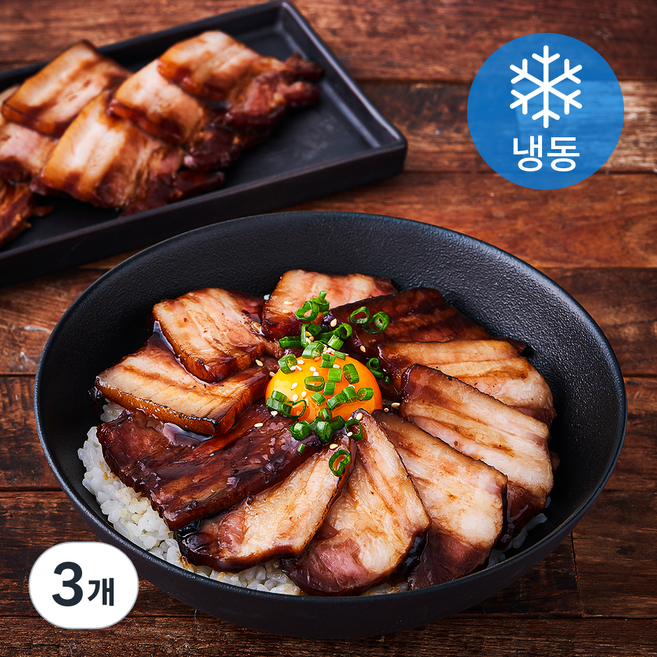 웰쉐프 차슈 훈제 삼겹슬라이스 (냉동), 300g, 3개