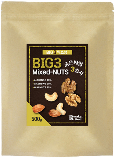 Royal food Big3綜合堅果, 500g, 1包