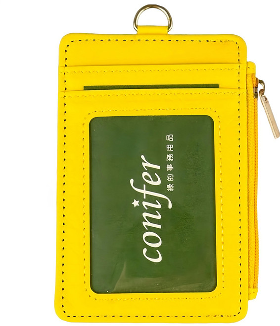 conifer 綠的事務 慢遊篇章 微醺系列 證件套 附零錢袋 靈動黃, 1個