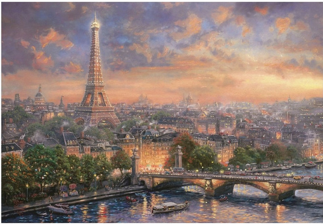 퍼즐라이프 사랑의 도시 파리 PL838 직소퍼즐, 500피스, 혼합색상, 1개
