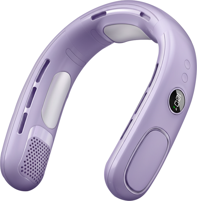 OMG 半導體製冷掛脖風扇, N90, 紫色