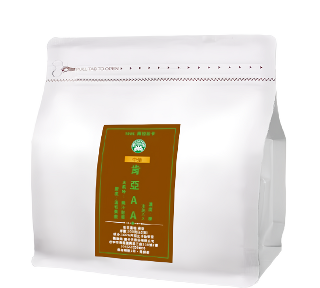 eCOFFEE 壹咖啡 精品莊園 肯亞 AA水洗, 200g, 1包, Whole Bean