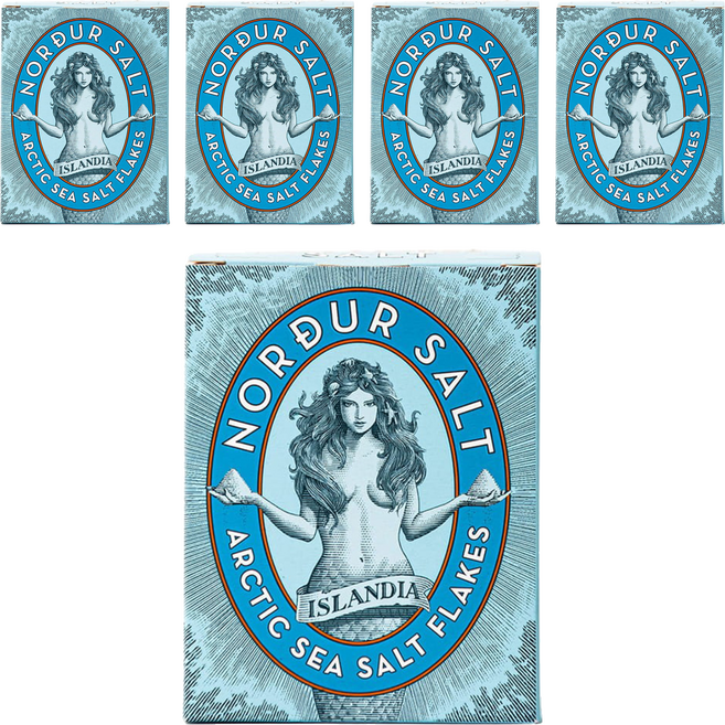 NORDUR 冰島女神 海鹽 原味, 250g, 5盒